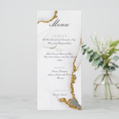 Menu Plat Fait Main Encre Alcoolique Paillettes Do (Debout devant)