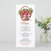 Menu Plat Fête de Bébé Baies Sucrées Fraise (Debout devant)