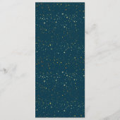 Menu plat Gold Stars Navy (Dos)