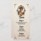 Menu plat Goth Thanksgiving (Devant / Derrière)