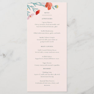 Menu plat Harmonie Florale