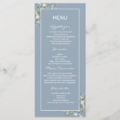 Menu plat Hydrangea Color et Green feuille. (Devant)