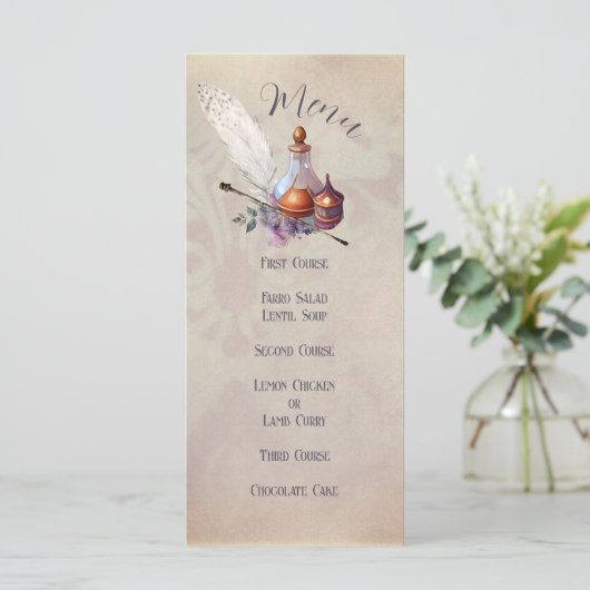 Menu plat Magic Owl Party (Debout devant)