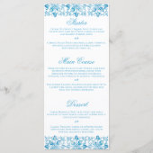 Menu Plat Mariage Crest de style méditerranéen (Dos)