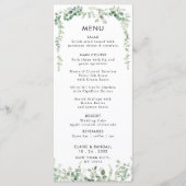 Menu plat Mariage Eucalyptus Spring (Devant)