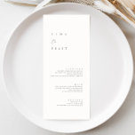 Menu plat minimaliste moderne noir et blanc Mariag<br><div class="desc">Le design présente une police manuscrite et un design moderne minimaliste. Conçu pour coordonner avec pour la collection de Faire-part de mariage "SERENA". Pour modifier les détails, cliquez sur "Personnaliser". Pour déplacer le texte ou modifier la taille, la police ou la couleur, cliquez sur "Cliquez pour customiser plus loin". Voir...</div>
