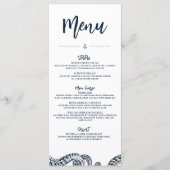 Menu Plat Plat Mariage de la Marine Octopus (Devant)