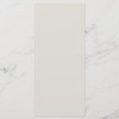 Menu plat pour Mariage Boho. (Dos)