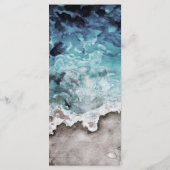 Menu plat Rustique Mariage Océan (Dos)