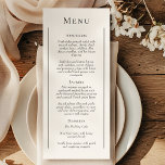 Menu plat simple et minimaliste Mariage<br><div class="desc">Ce simple menu plat minimaliste mariage minimaliste allie charme classique et simplicité contemporaine. Conçu dans un style minimaliste, ce design présente des lignes épurées, des tons neutres et une palette sophistiquée de noir et blanc, assurant une simplicité raffinée à chaque détail. Que vous planifiez une cérémonie traditionnelle ou un mariage...</div>