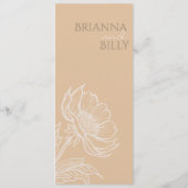 Menu Plat Terme Minimaliste (Dos)