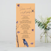 MENU PLUM BLACK CROW SPIDER AUTOMNE QUITTE HALLOWEEN (Debout devant)