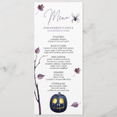 MENU PLUM ÉFFRAYANT CITROUILLE SPIDER AUTUMN FEAF HALLO (Devant)