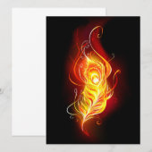 Menu Plume de paon de feu (Devant / Derrière)