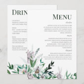 Menu Poets Garden, Wild Bouquet Kaart (Voorkant / Achterkant)
