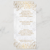 Menu Points Or tendance du jour du mariage (Devant / Derrière)