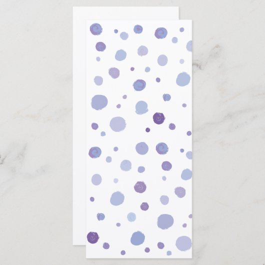 Menu pois peint à la main (Devant / Derrière)