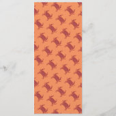 Menu Poisson Moderne Crabe de fruits de mer Restaurant  (Dos)