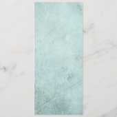 Menu Police de script noir sur papier vert menthe Vinta (Dos)