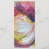 Menu Portrait d'ail Collage Peinture Artistique (Dos)