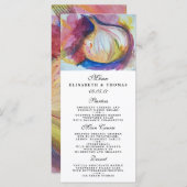 Menu Portrait d'ail Collage Peinture Artistique (Devant / Derrière)