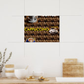 MENU POSTER CAPPUCCINO LATTE CAFÉ (Cuisine)
