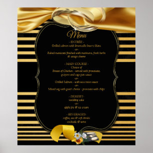 Menu Poster Inspiration Gatsby le Magnifique