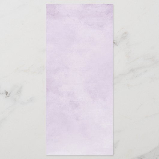 Menu Poupée d'aubergine Plum Ivory Blanc Floral Mariage (Dos)