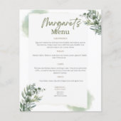 Menu pour mariages et anniversaires (Devant)