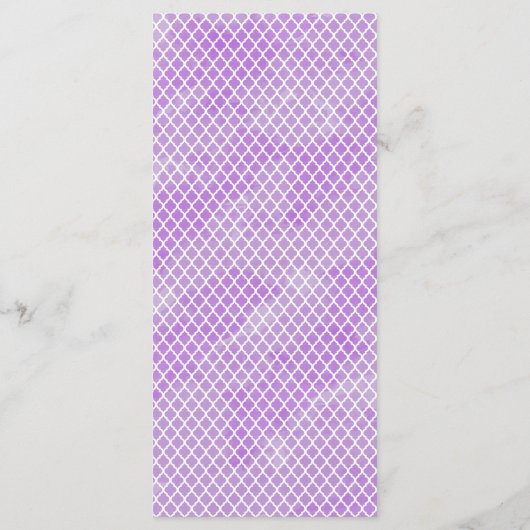 Menu pourpre de Quatrefoil (Dos)