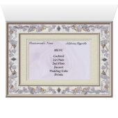 Menu Précieux Mariage Table Seating (Intérieur Horizontal (Bas))