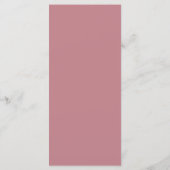 Menu Première communion d'une fille élégante rose (Dos)