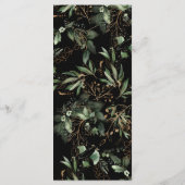 Menu Premium Black Gold Botanical Eucalyptus Green (Dos)