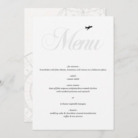 Menu Prêt pour le décollage (Devant / Derrière)
