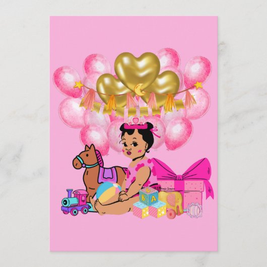 Menu Princesse en rose (Devant)