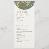 Menu Printemps Automne Boho Fleur sauvage Bloom Whimsic (Devant)