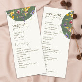 Menu Printemps Automne Boho Fleur sauvage Bloom Whimsic