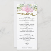 Menu Printemps Carte Pastel Fleur sauvage couleur (Devant)