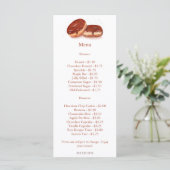 Menu Prix des beignets glacés au chocolat à l'aquarelle (Debout devant)