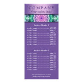 Menu Prix du mandala Water Lily (Devant)