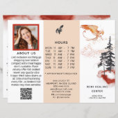 *~* Menu Prix QR Photo Tripli Brochure PHOENIX (Devant / Derrière)