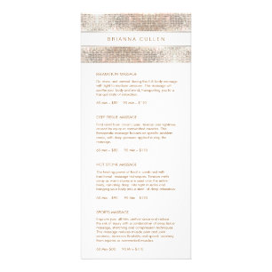 Menu Prix Salon Spa Sequin Argent