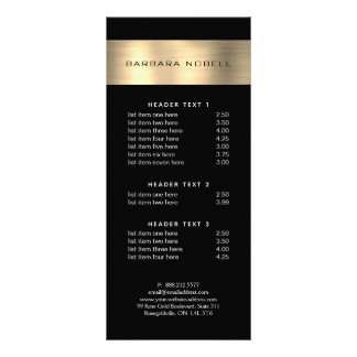 Menu Professional Gold Stripe Service