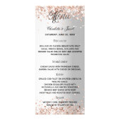 Menu programma zilveren roos gouden bruiloft (Voorkant)
