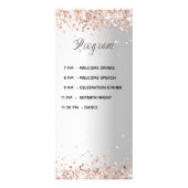 Menu programma zilveren roos gouden bruiloft (Achterkant)