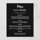 Menu programma zwart wit (Voorkant)