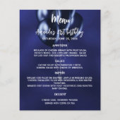 Menu programme ballons bleus marine blancs (Devant)