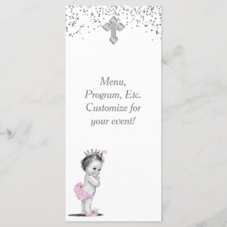 Menu Programme Baptême Fille