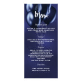 Menu programme fête d'anniversaire bleu marine (Dos)