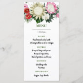 Menu Protea à l'aquarelle de la Monstère tropicale | Me (Devant)